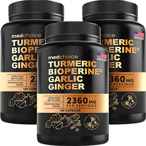Turmeric Ginger Garlic Capsules 2360 mg 360 ct A586