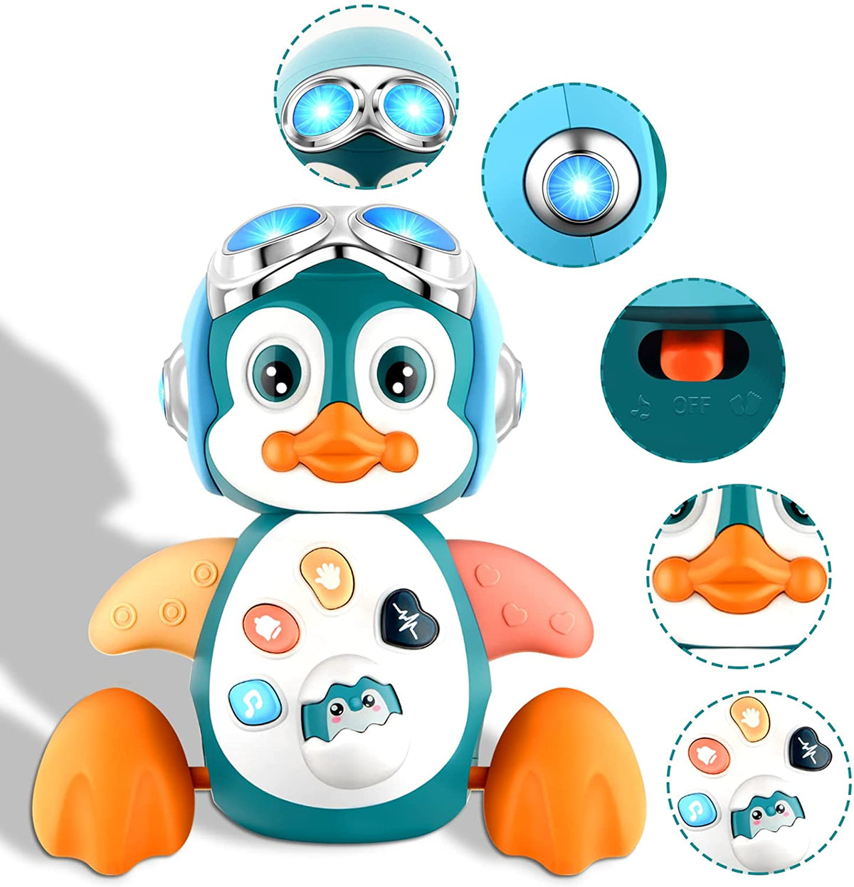 Baby Crawling Toys with Music and LED Lights R8263