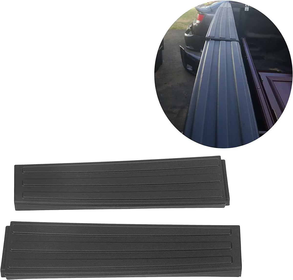 Flex Step Side Tailgate Molding End Cap Covers Right & Left C116