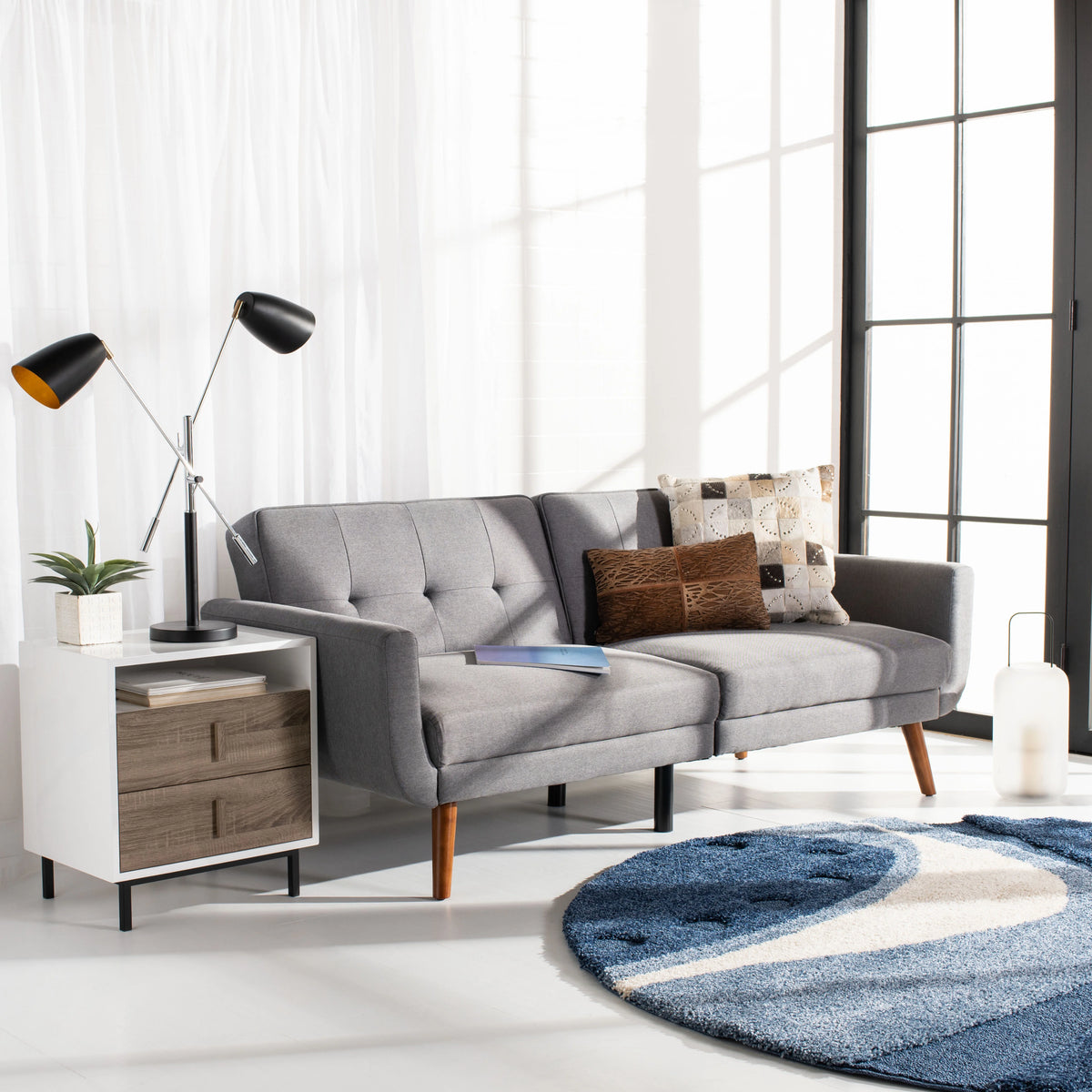 Foldable Tufted Futon Bed O46736