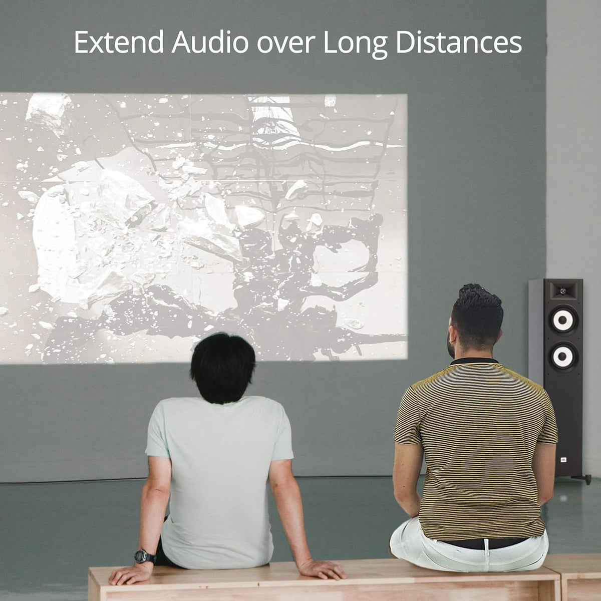 Coaxial Optical Toslink Digital Audio Extender Over CAT5e CAT6 Ethernet Balun H2873