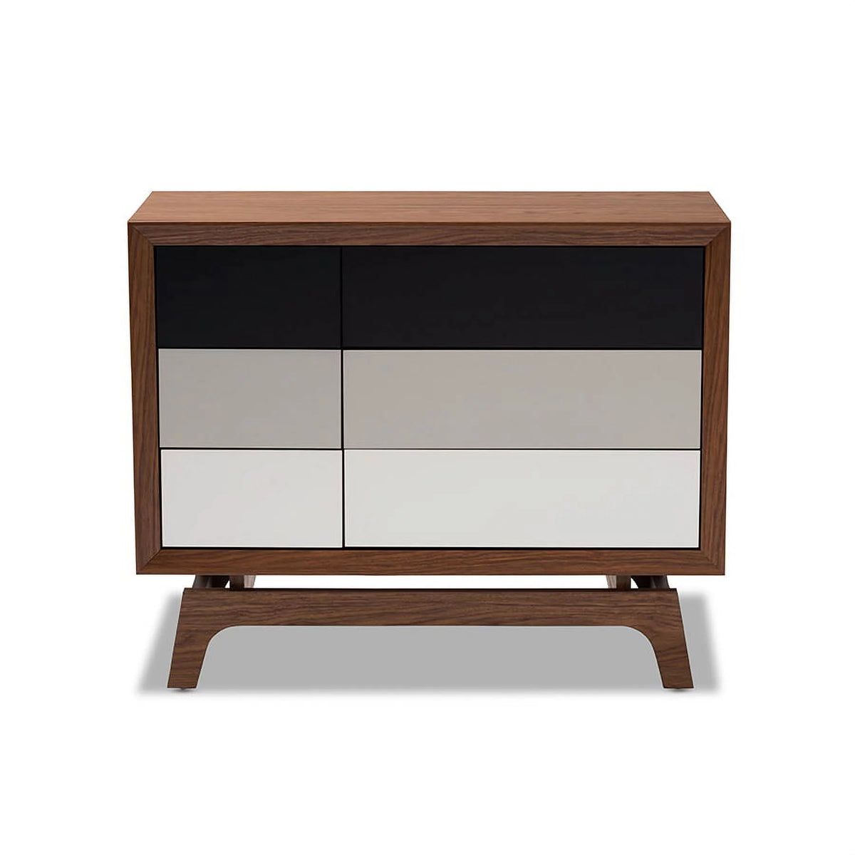 Multicolor Wood 6-Drawer Chest F738