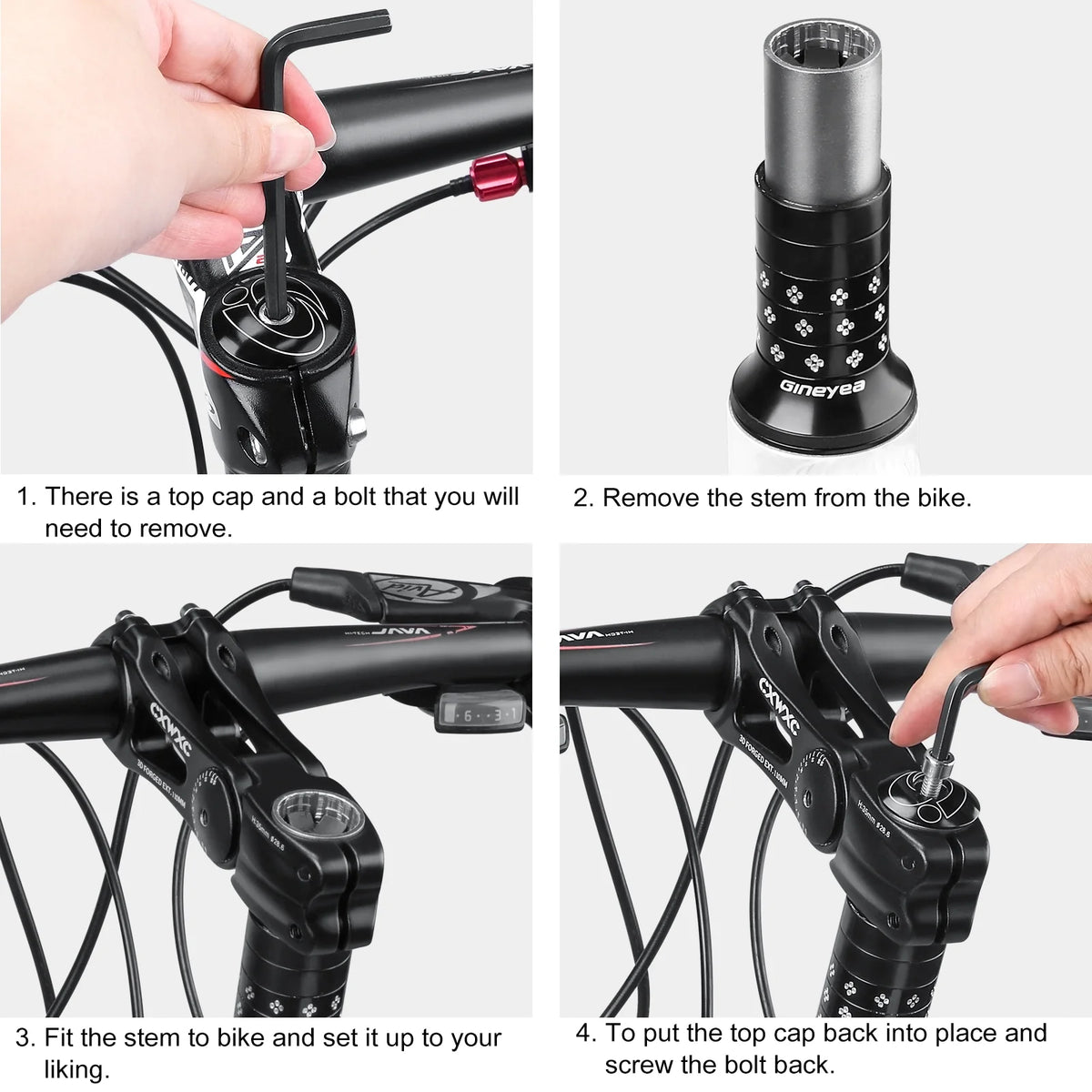 Adjustable 31.8mm Aluminium Alloy MTB Handlebar Stem E337