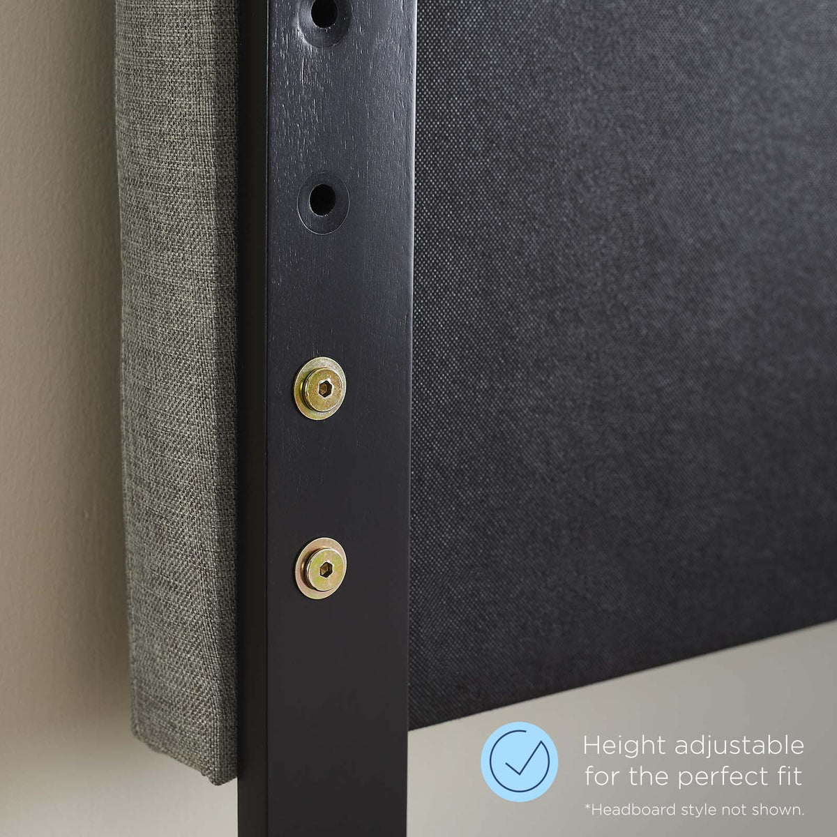 King Size Wood Black Headboard C9280