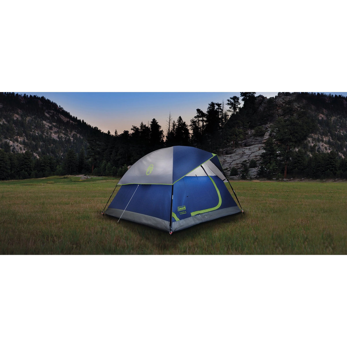 3-Person Blue Dome Camping Tent B948667