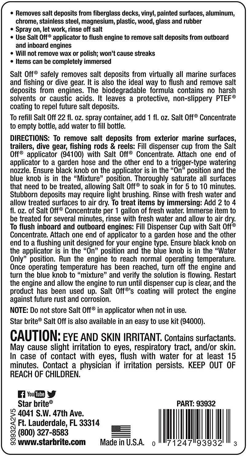 2 Pack Salt Off Concentrate with PTEF Protective Coating - 32 oz K53512