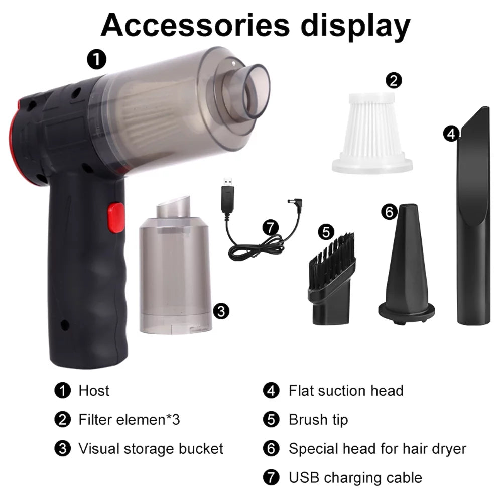 150W Rechargeable Cordless Air Dust Collector D11800