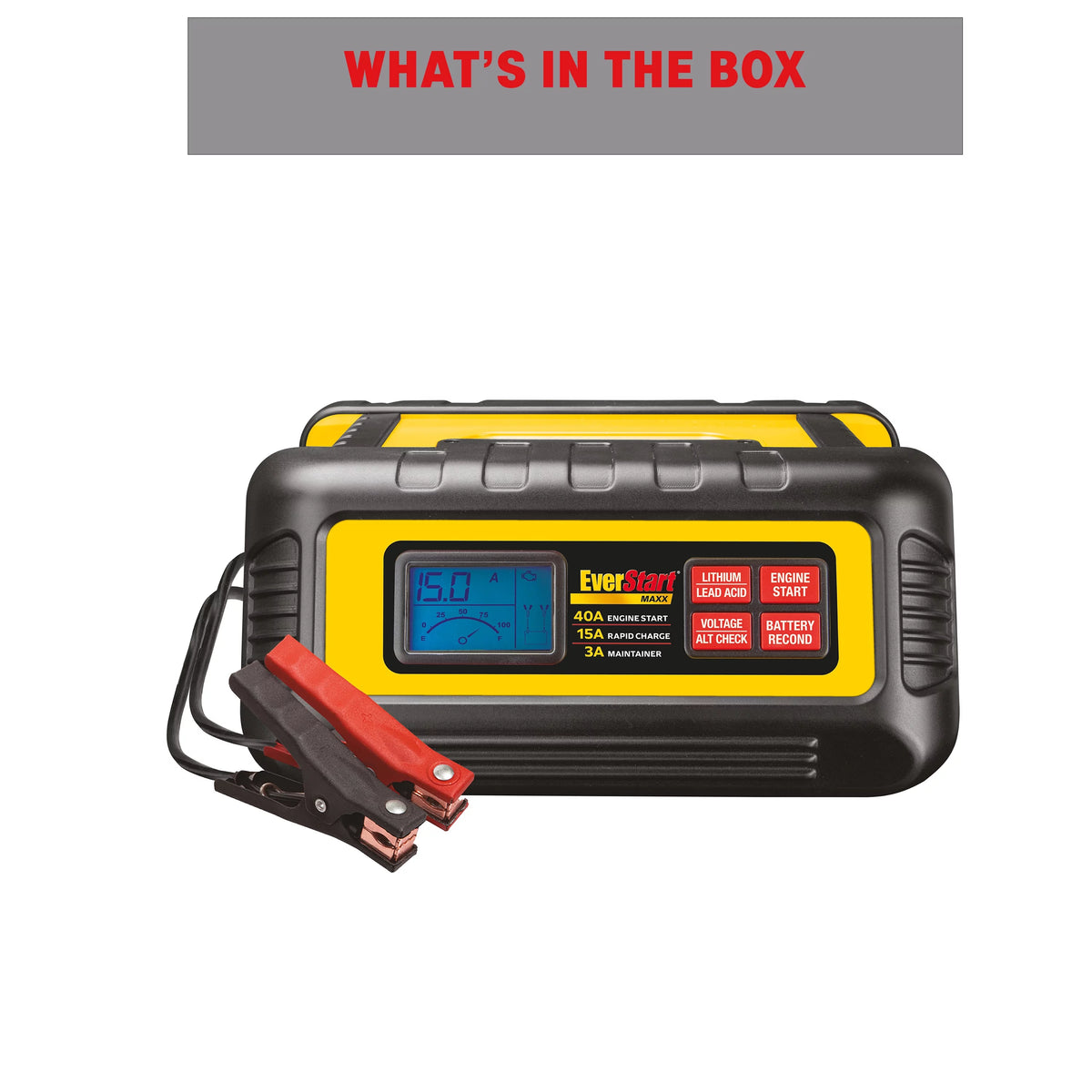 15 Amp Battery Charger and Maintainer with 40 Amp Engine Start I84603