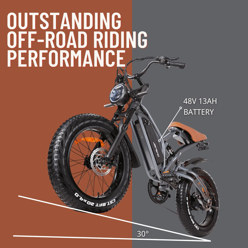 Fat Tire Electric Bike with 750W Motor 48V 14Ah Battery U397