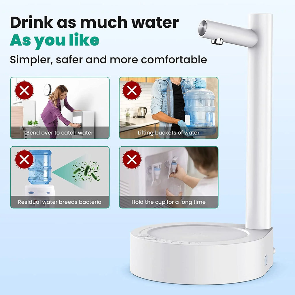 White Type-C Rechargeable Water Dispenser U840