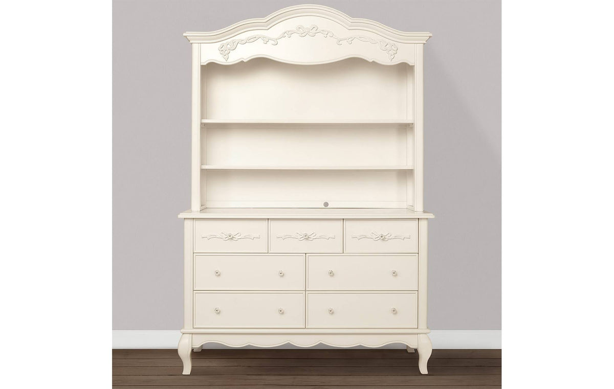 Ivory Lace Hutch Bookcase Y548