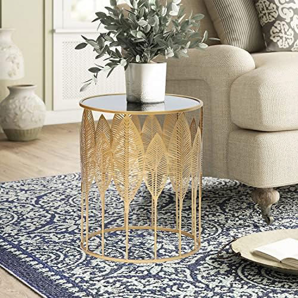 Gold Accent Metal Nesting Side Tables W147