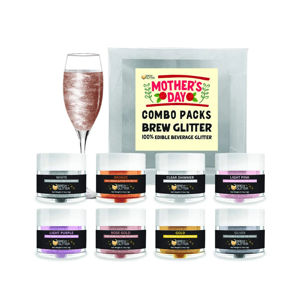 Edible Glitter Assortment 4G 8X Jars Z61039