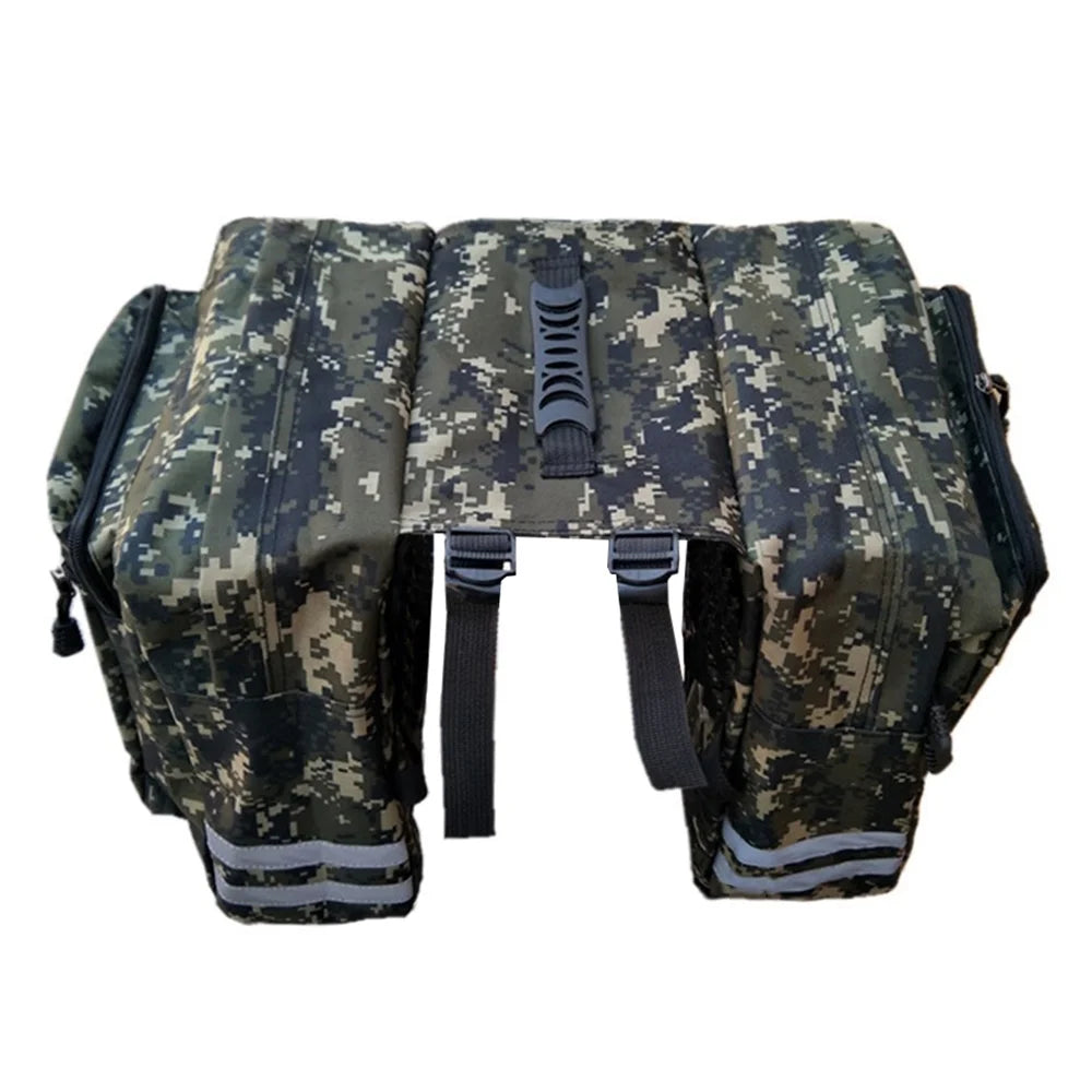 Rear Seat Bag Cycling Bike Rack Double Pannier Bag W745906