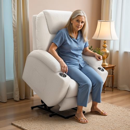 Power Lift Recliner Chair with Massage and 2 Cup Holders C557917