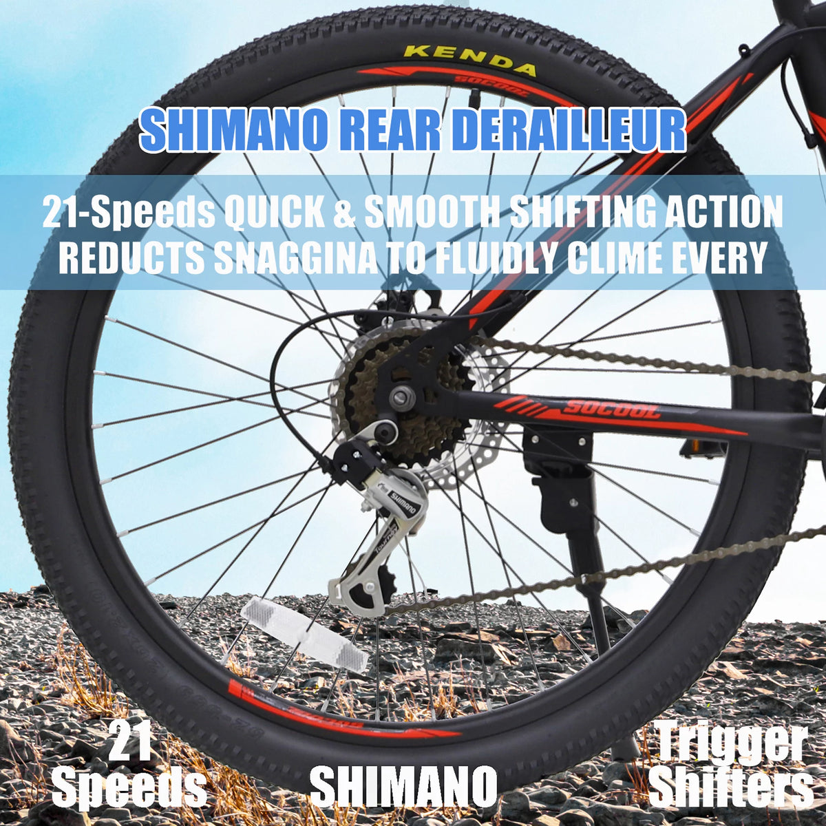 21-Speed 26-Inch Front Suspension Mountain Bike J2307