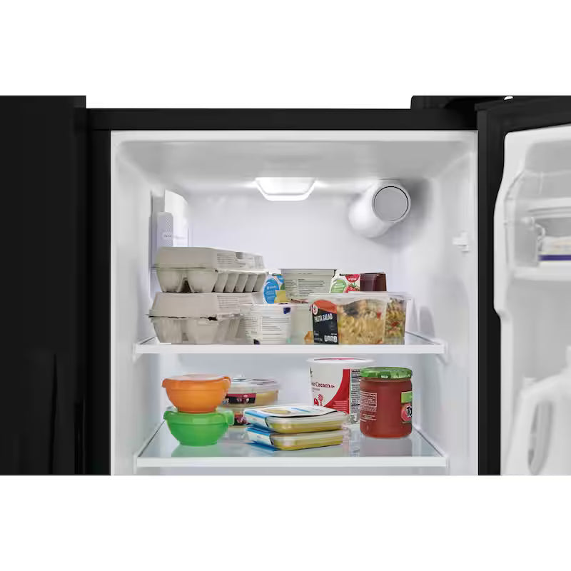 36 in. 25.6 cu. ft. Black Side by Side Refrigerator L6893