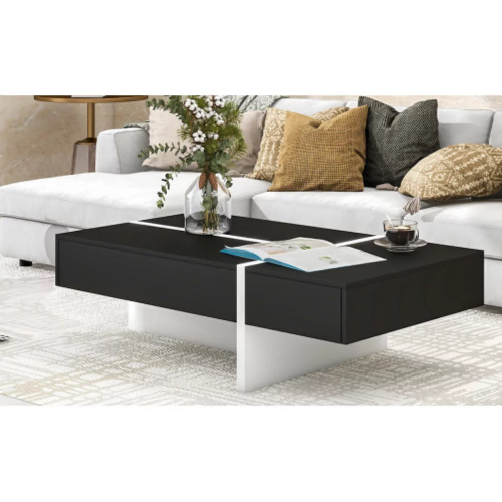 Contemporary Black High Gloss Cocktail Table B384