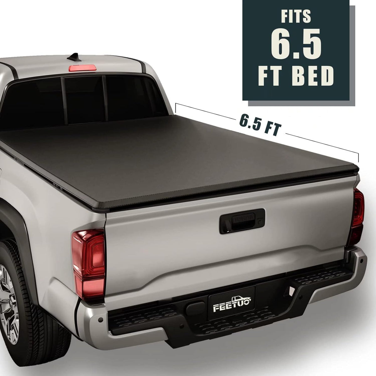 Soft Roll-Up Tonneau Cover Truck Bed 6.5FT P243253
