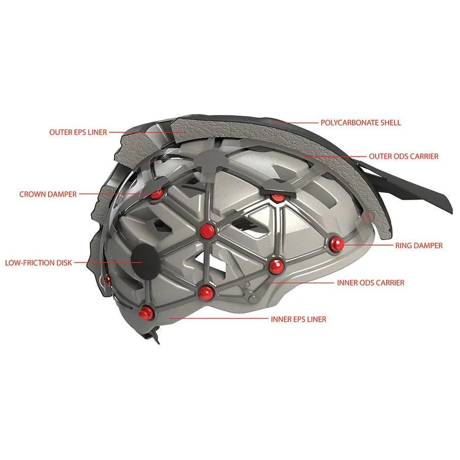 White/Red Evo Trail Helmet K6389