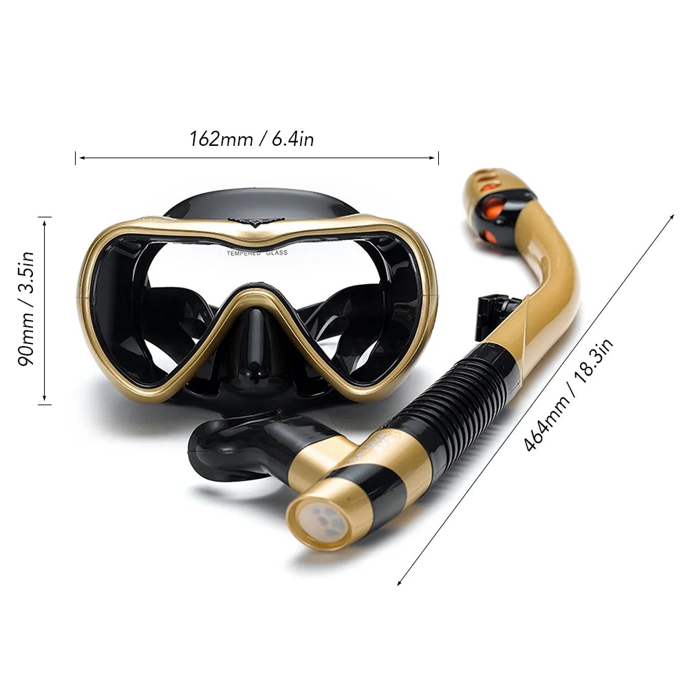Leakproof Snorkel Set with Dry Snorkel Tube Q607066