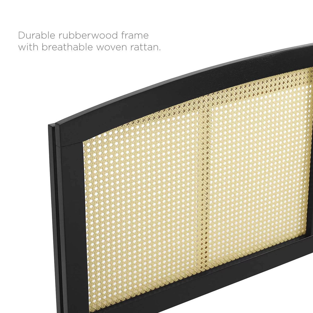 King Size Wood Black Headboard C9280