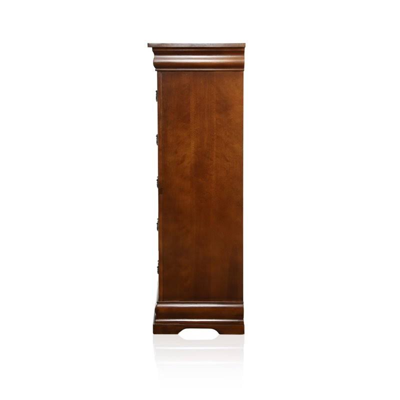 5 Drawer Chest in Brown Cherry D16176