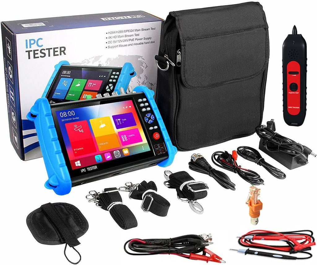 7-inch IPS Touch Screen CCTV Camera Tester with HD-TVI HD-CVI AHD SDI IP Camera Support POE WiFi 4K H.265 HDMI I102771