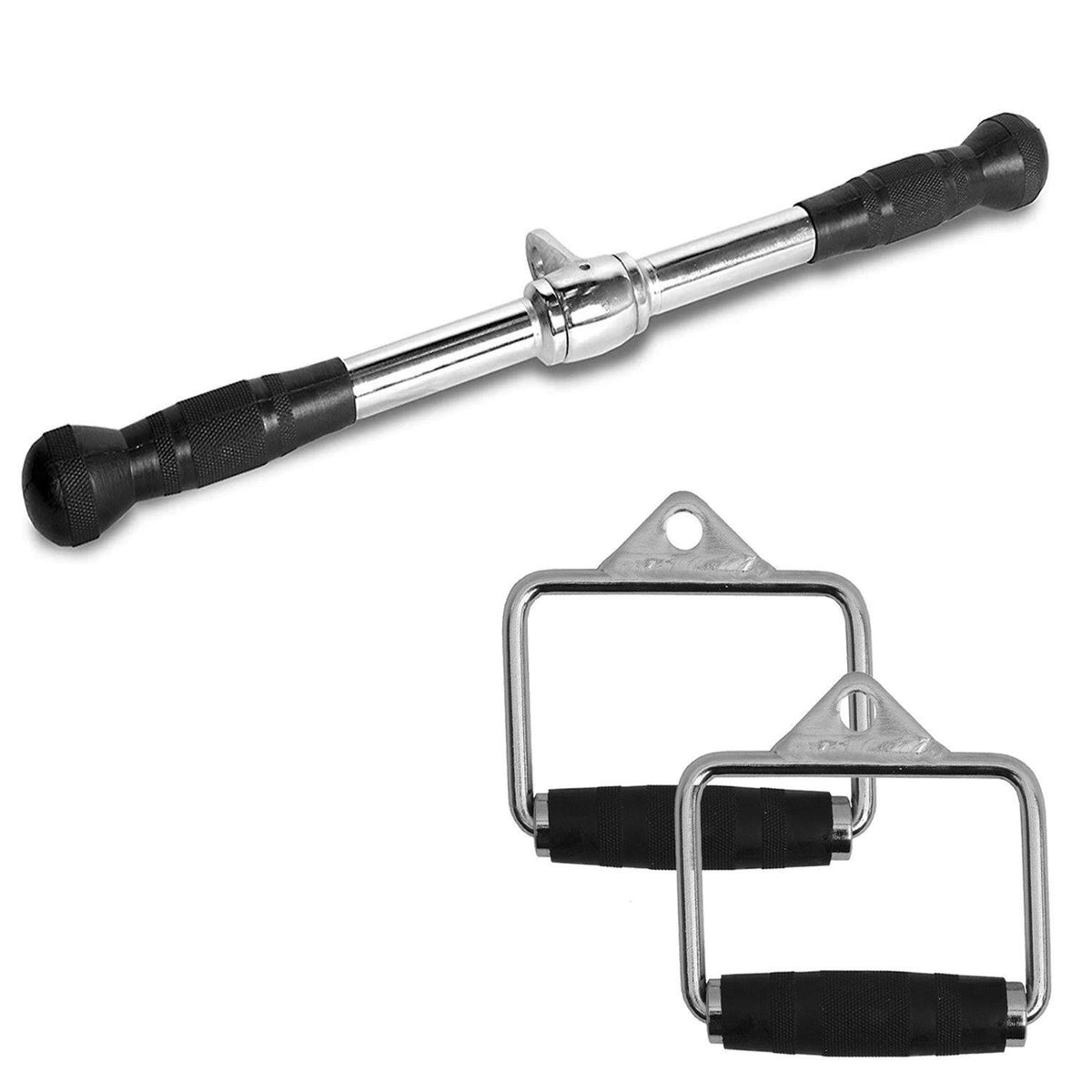 20in Tricep Bar Cable Attachment with Rubber Grips G689480