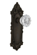 Crystal Glass Door Knob, Oil-Rubbed Bronze Z712