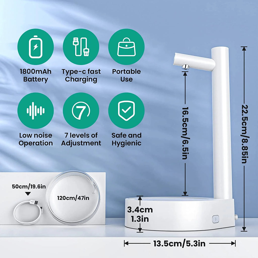 White Type-C Rechargeable Water Dispenser U840