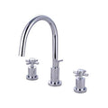 Polished Chrome Widespread Lavatory Faucet with Brass Pop-Up R915135