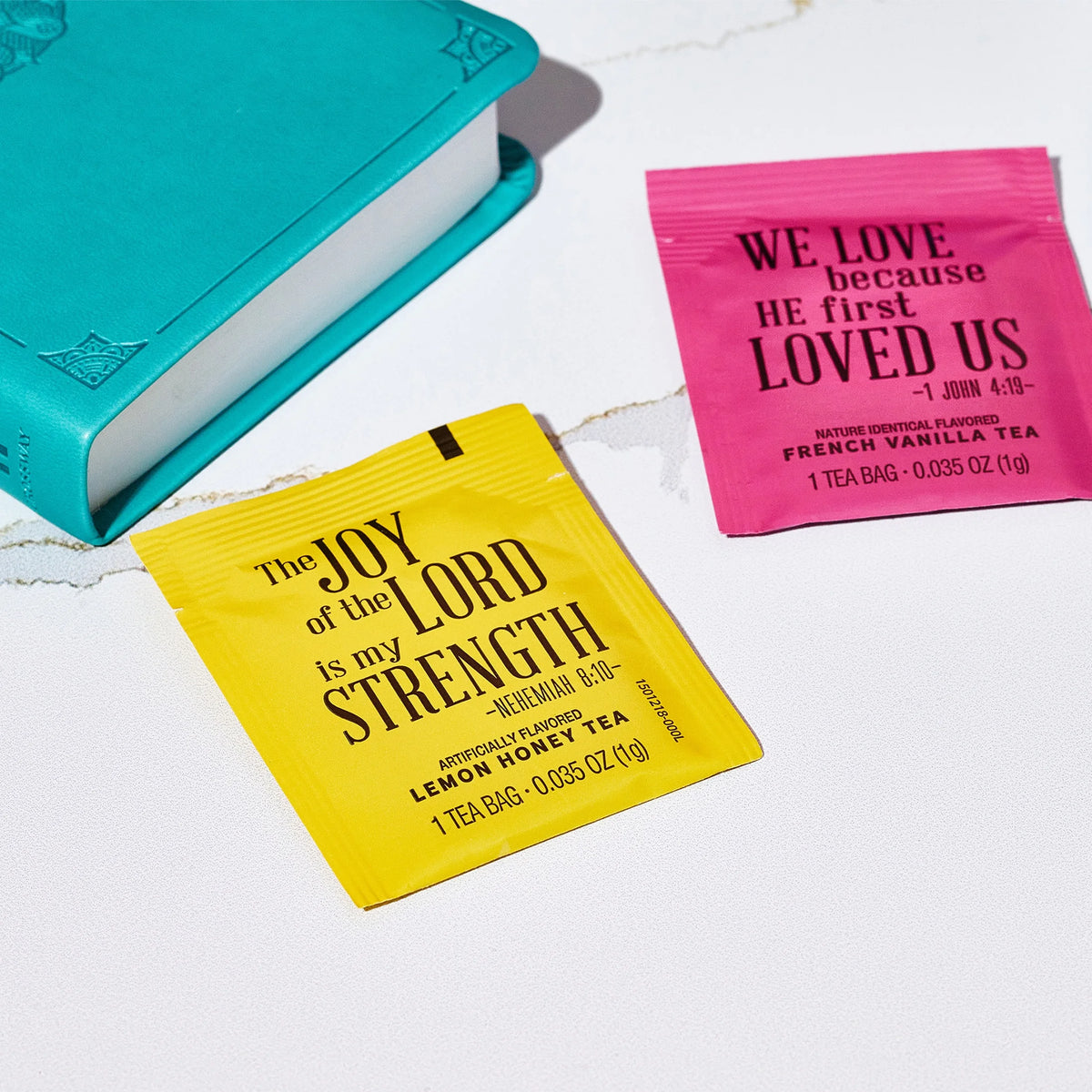 Tea Affirmations Christian Prayer Gift Set, Set of 90 T893