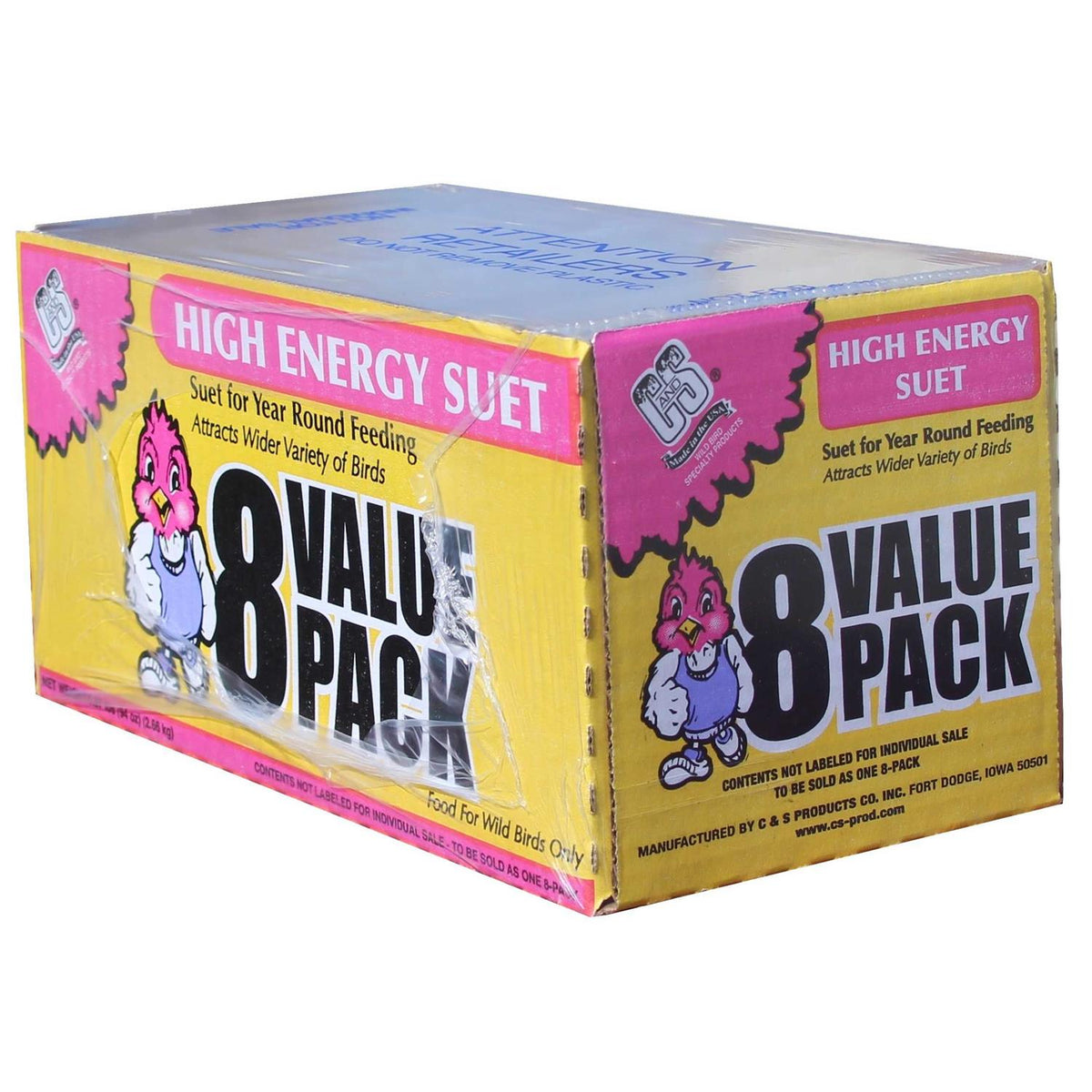 High Energy Suet Value Pack, 8 Cake Pack A55759