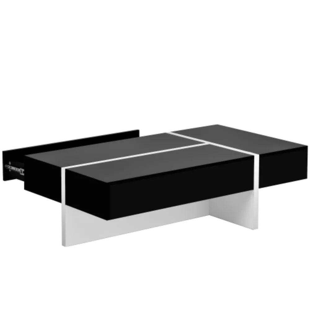 Contemporary Black High Gloss Cocktail Table B384