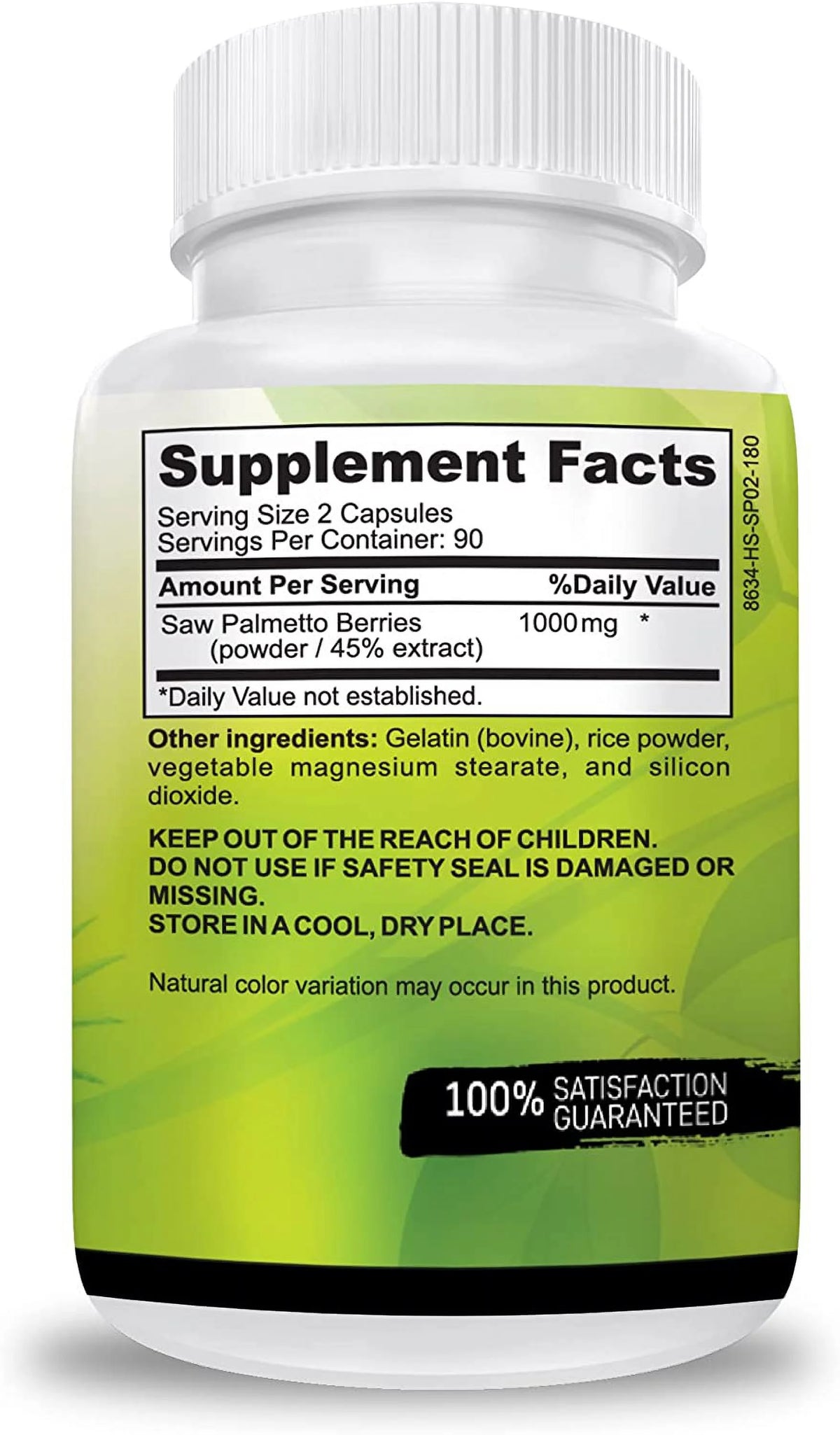 180 Capsules Saw Palmetto L44914
