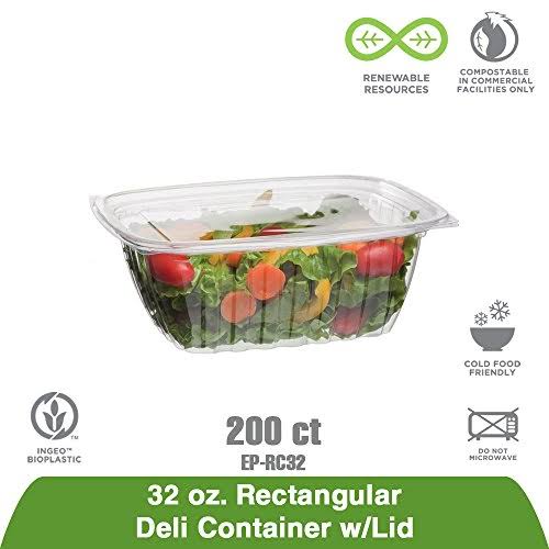 32 oz Rectangular Deli Container Case of 200 G633479