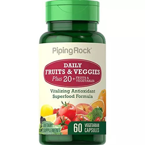 60 Capsulas Suplemento De Frutas Y Verduras E101