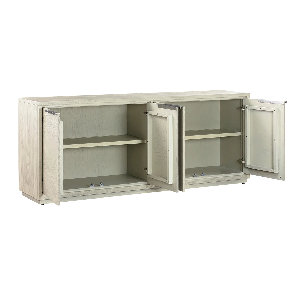 Black 4-Door Wood Sideboard Buffet O894186