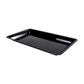 Black Plastic Rectangular Cater Tray - 25/Case N671794