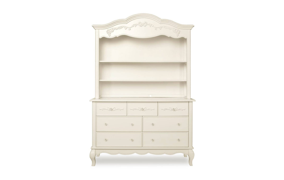 Ivory Lace Hutch Bookcase Y548