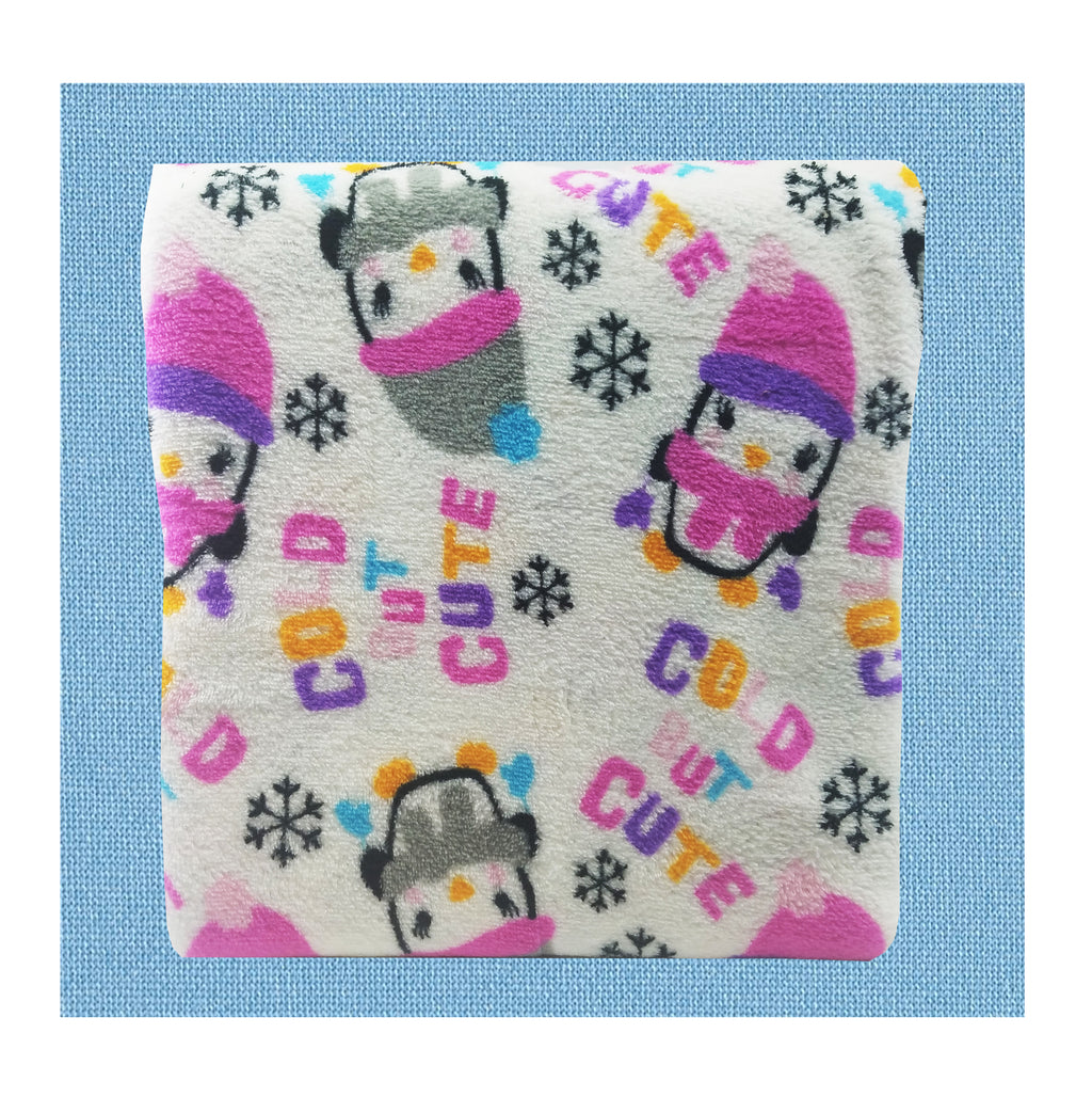 Pink Purple Micro-Plush Throw Blanket 50 x 60 inches D4521