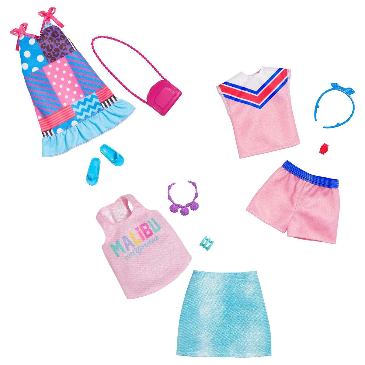 Barbie Fashion Pack Sporty Sleeves Shorts Long Sleeve Denim Jacket O932