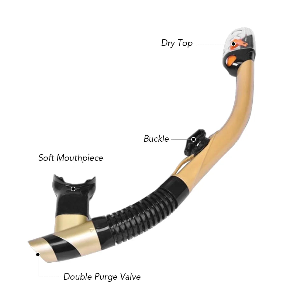 Leakproof Snorkel Set with Dry Snorkel Tube Q607066
