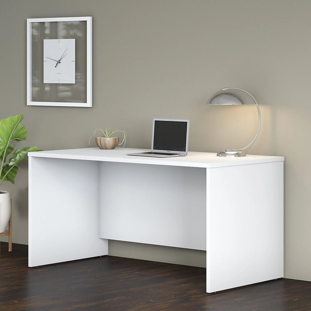 White Engineered Wood Office Desk A8030