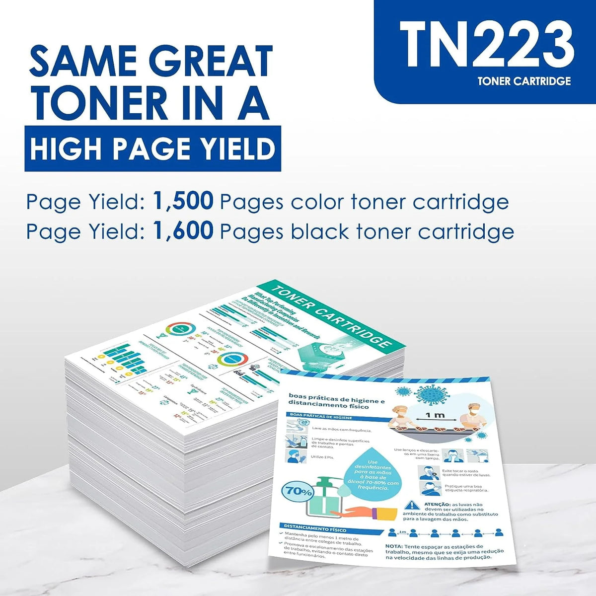 Black Cyan Magenta Yellow Toner Cartridge 4 Pack V533885