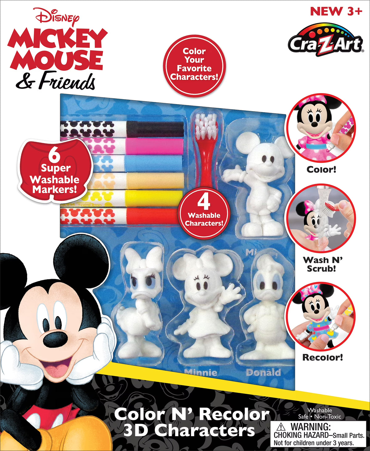 Disney Mickey Mouse Color Scrub and Re-color Activity Set P43468
