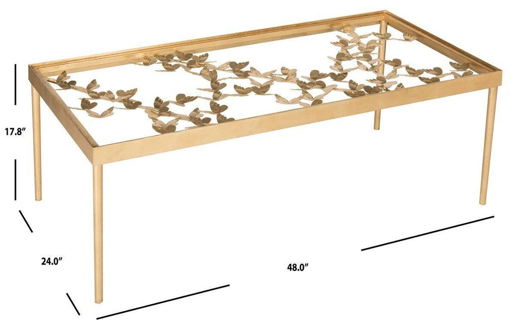 Gold Butterfly Coffee Table M900954