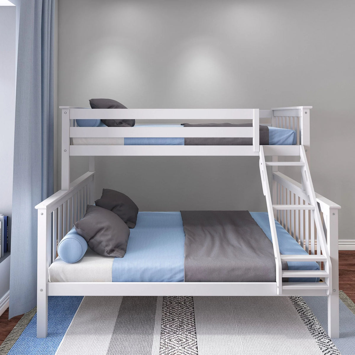 Solid Wood Twin XL over Queen Bunk Bed Y25303