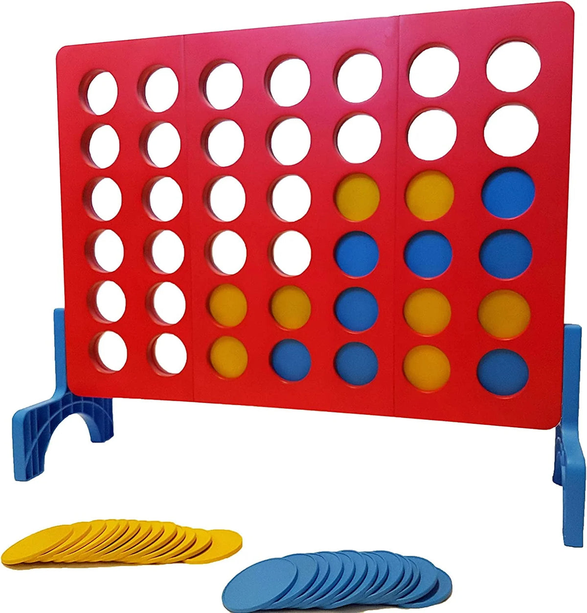 Giant 4 in-A-Row Outdoor Yard Game with Carrying Case R235534